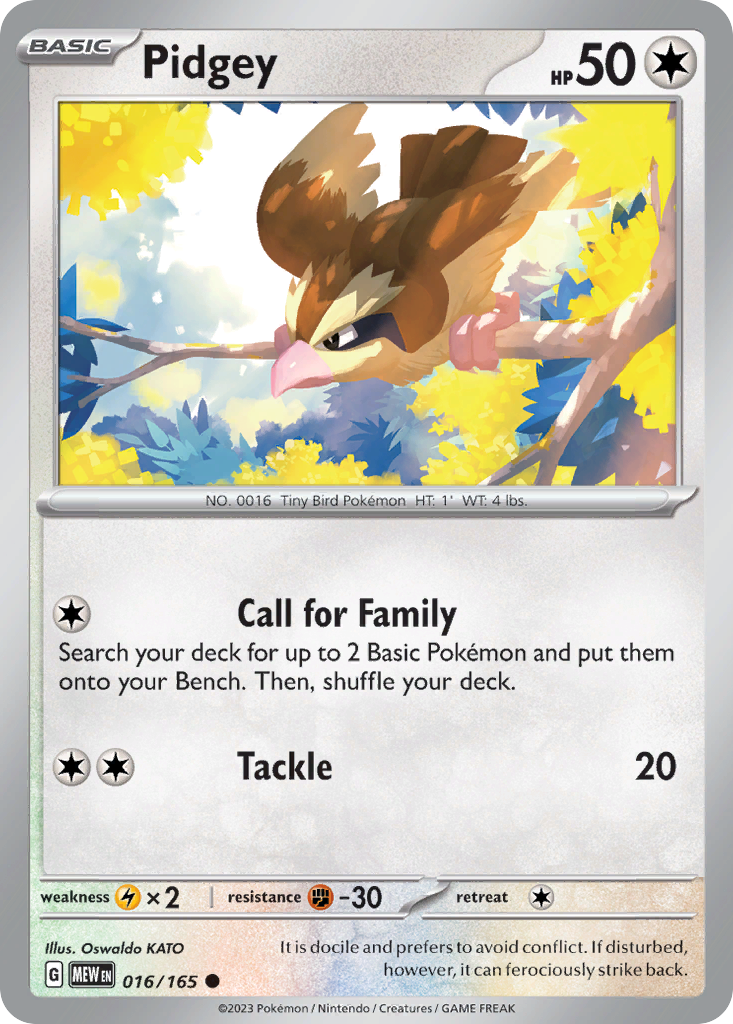 Pidgey - 016/207 - EN Pidgey - 016/207 - EN