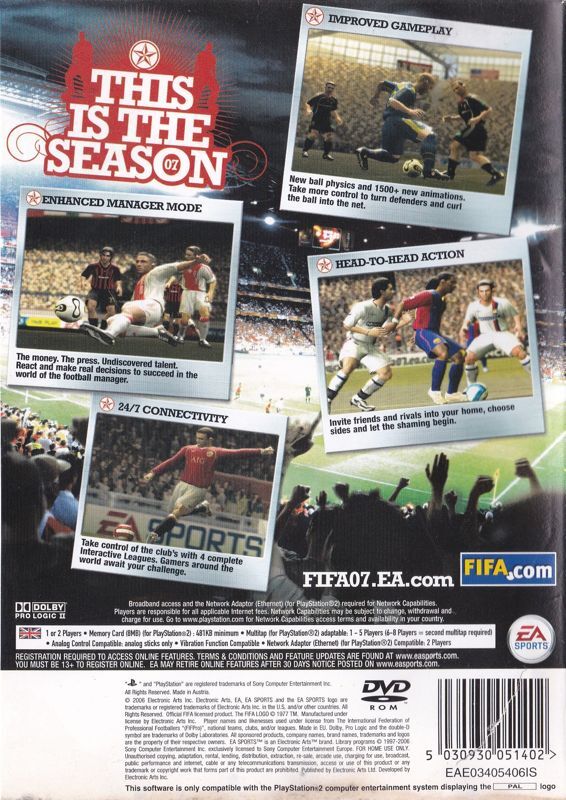 FIFA 07 - PS2 - DE