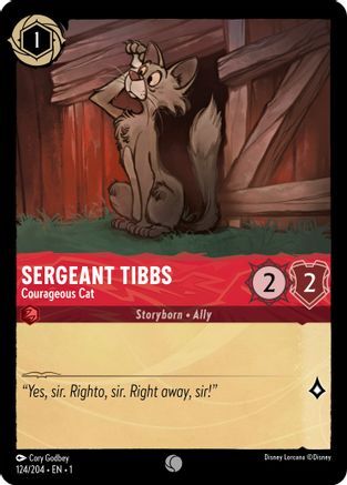 Sergeant Tibbs - Courageous Cat - 124/204 - EN