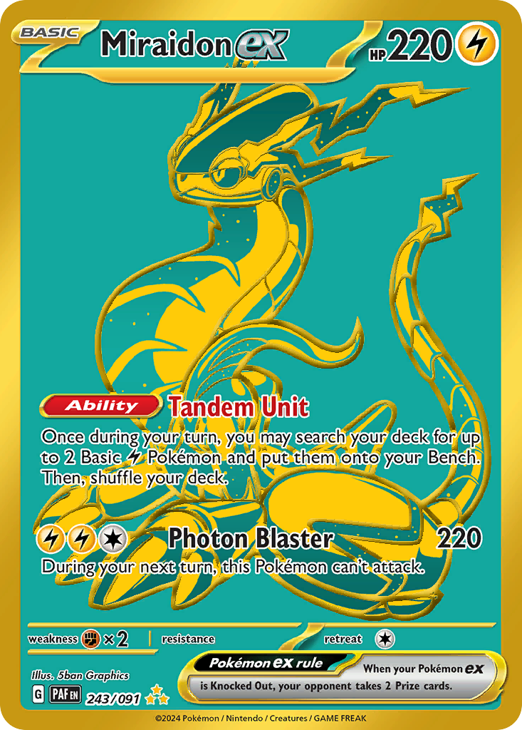 Miraidon ex - 243/91 - EN Miraidon ex - 243/91 - EN