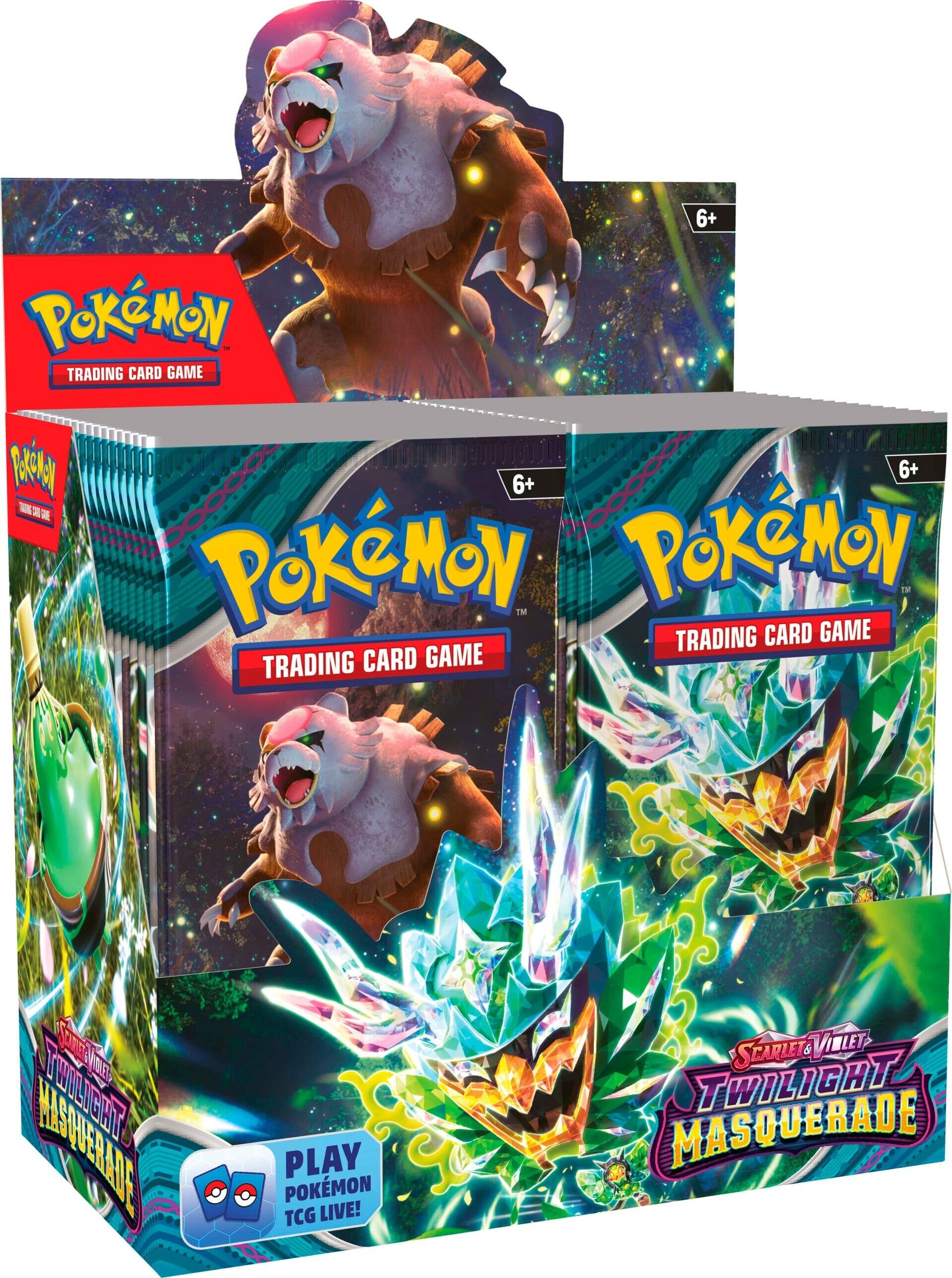Pokémon TCG: Scarlet & Violet Twilight Masquerade Booster Display Box (36 Packs) - EN Pokémon TCG: Scarlet & Violet Twilight Masquerade Booster Display Box (36 Packs) - EN