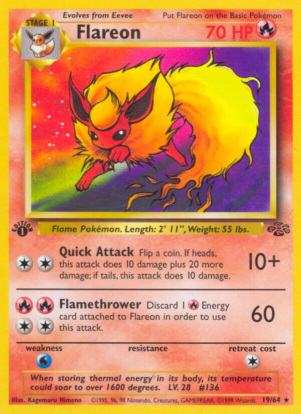 Flareon - 19/64 - 1st Edition - EN Flareon - 19/64 - 1st Edition - EN