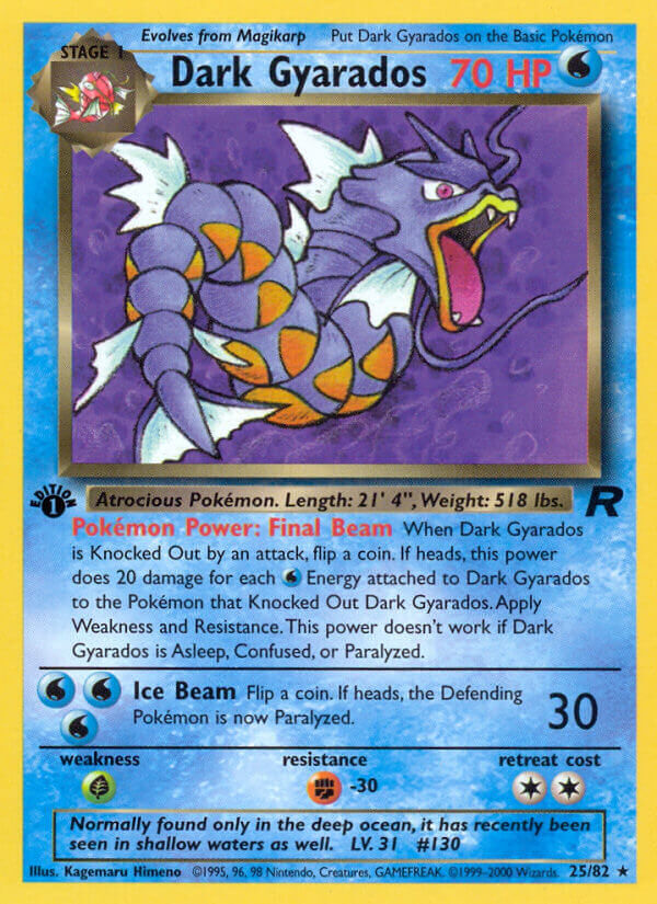 Dark Gyarados - 25/82 - EN