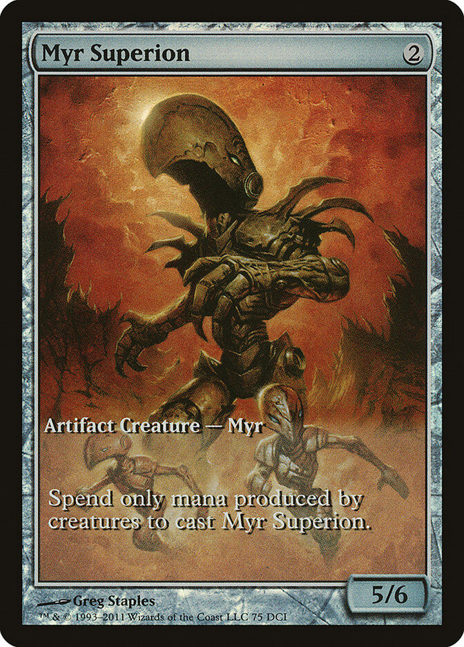 myr-superion-game-day-extended-art-foil-promo-mtg-near-mint-en Myr Superion - Game Day Extended Art Foil Promo - MTG - Near Mint - EN