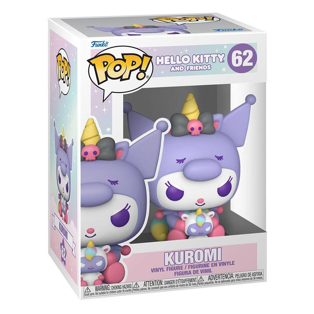 Funko POP! Hello Kitty and Friends - Sanrio Vinyl Figur #62 Kuromi 9cm