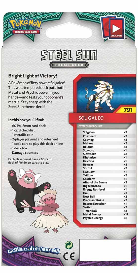 Pokémon Sun & Moon Guardians Rising Steel Sun Theme Deck - EN