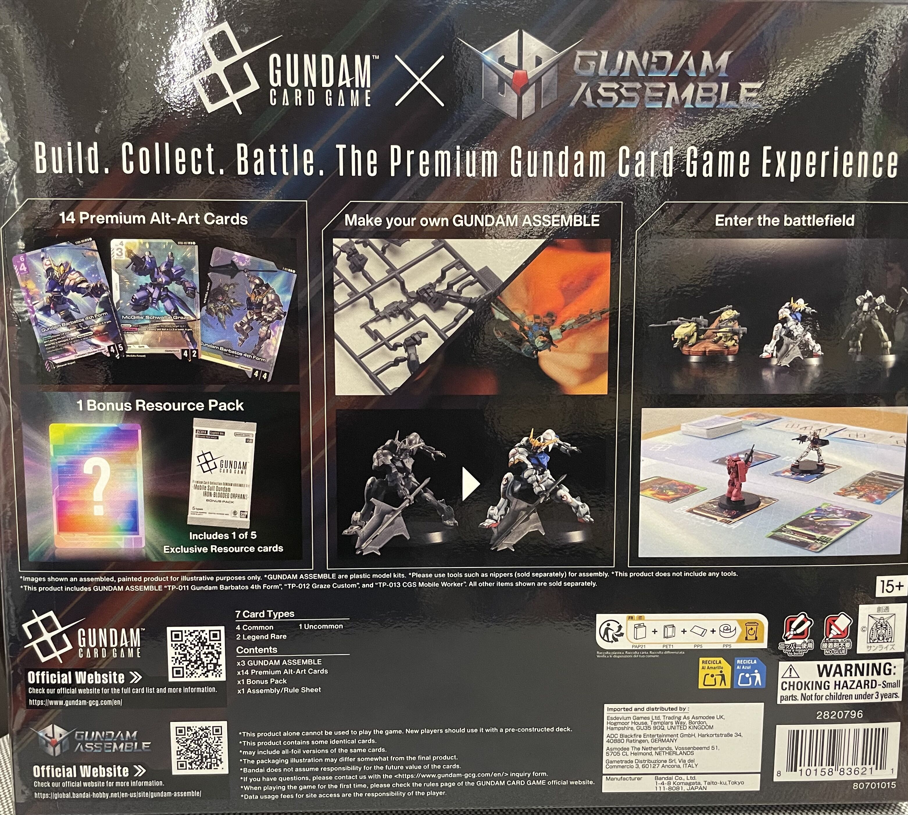 Premium Collection Gundam Assemble Set - Iron-Blooded Orphans (PC01A) - 1 Random - Gundam Card Game - EN
