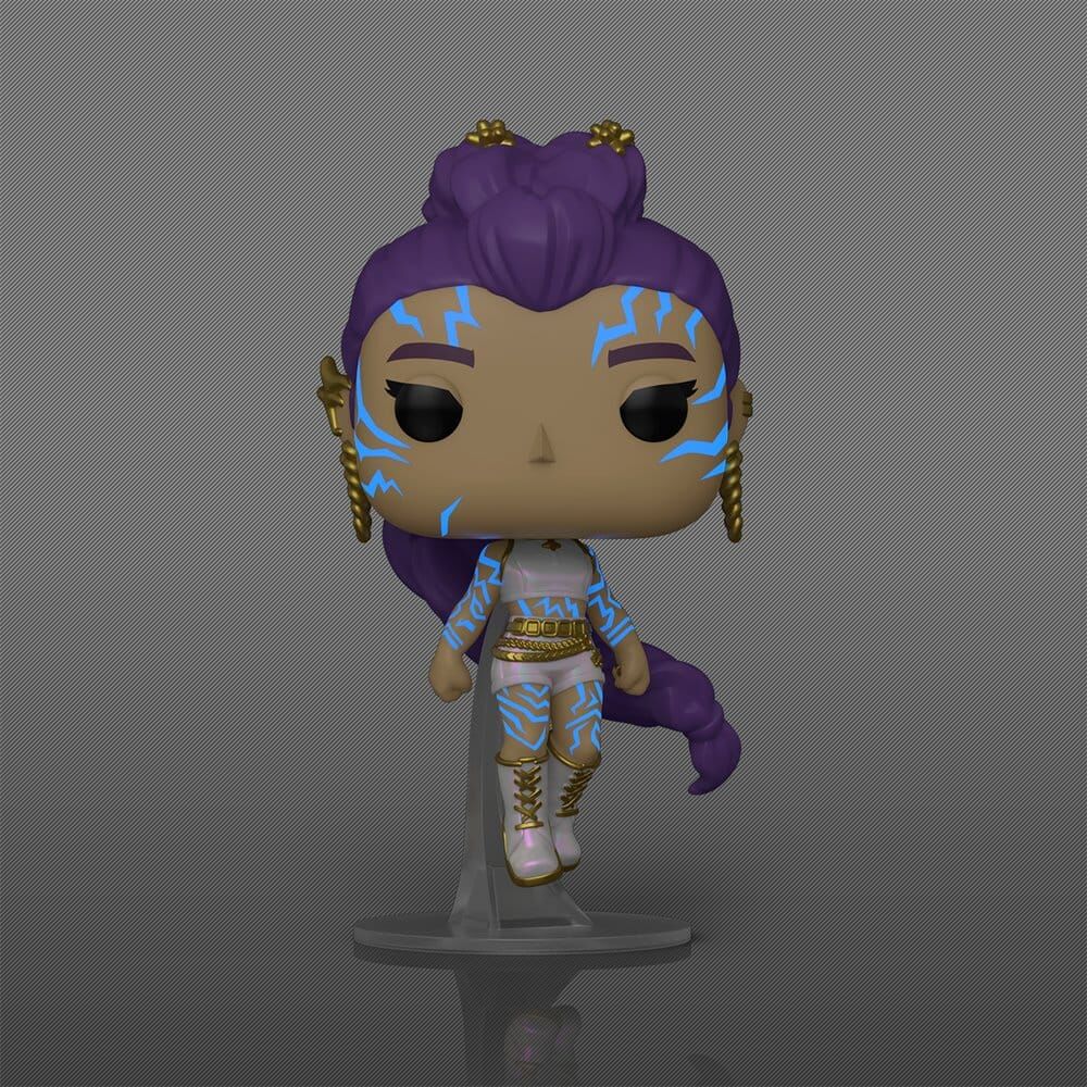 KPop Demon Hunters POP! Animation Vinyl Figur Rumi with Chase (Glow) 9 cm
