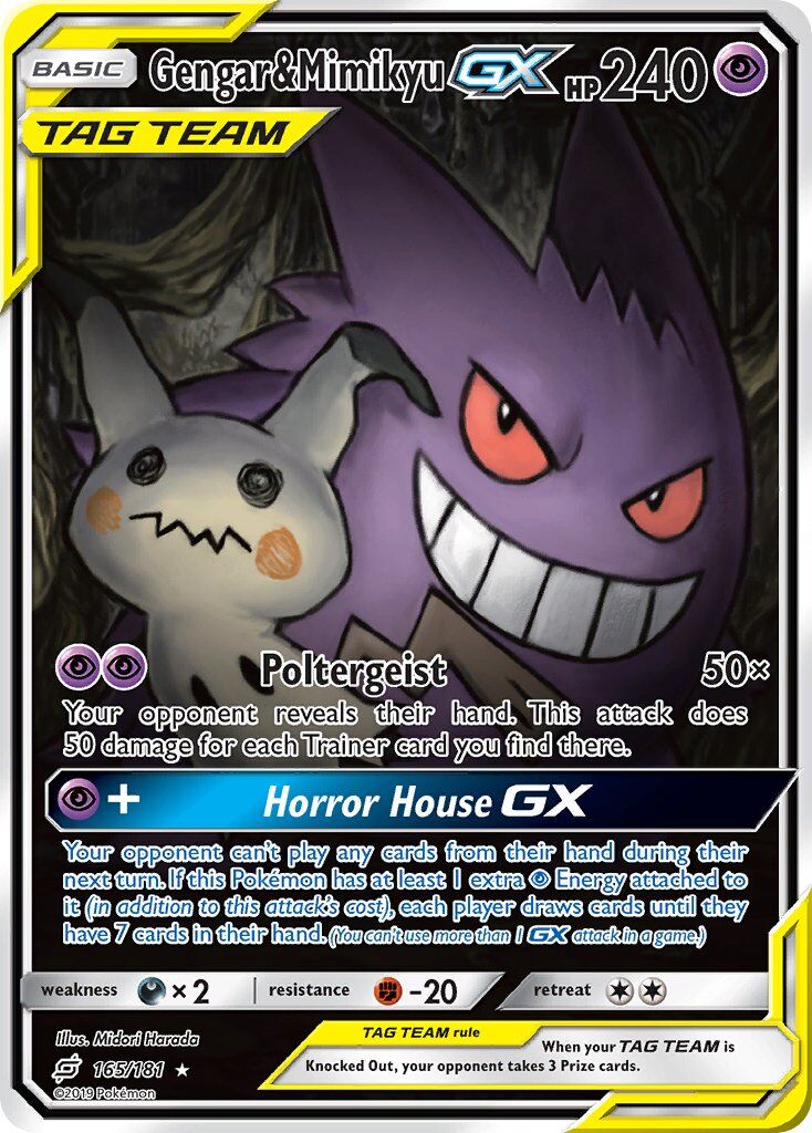 Gengar & Mimikyu-GX - 165/181 - EN Gengar & Mimikyu-GX - 165/181 - EN