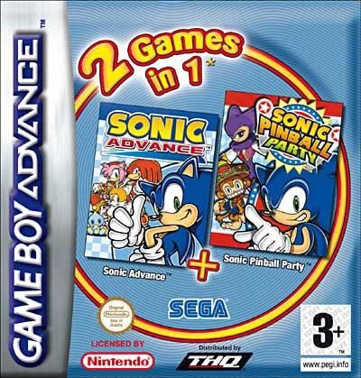 2 Games in 1: Sonic Advance + Sonic Pinball Party - Game Boy Advance 2 Games in 1: Sonic Advance + Sonic Pinball Party - Game Boy Advance