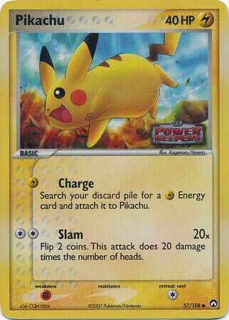 Pikachu - 57/108 - Reverse Holo - EN