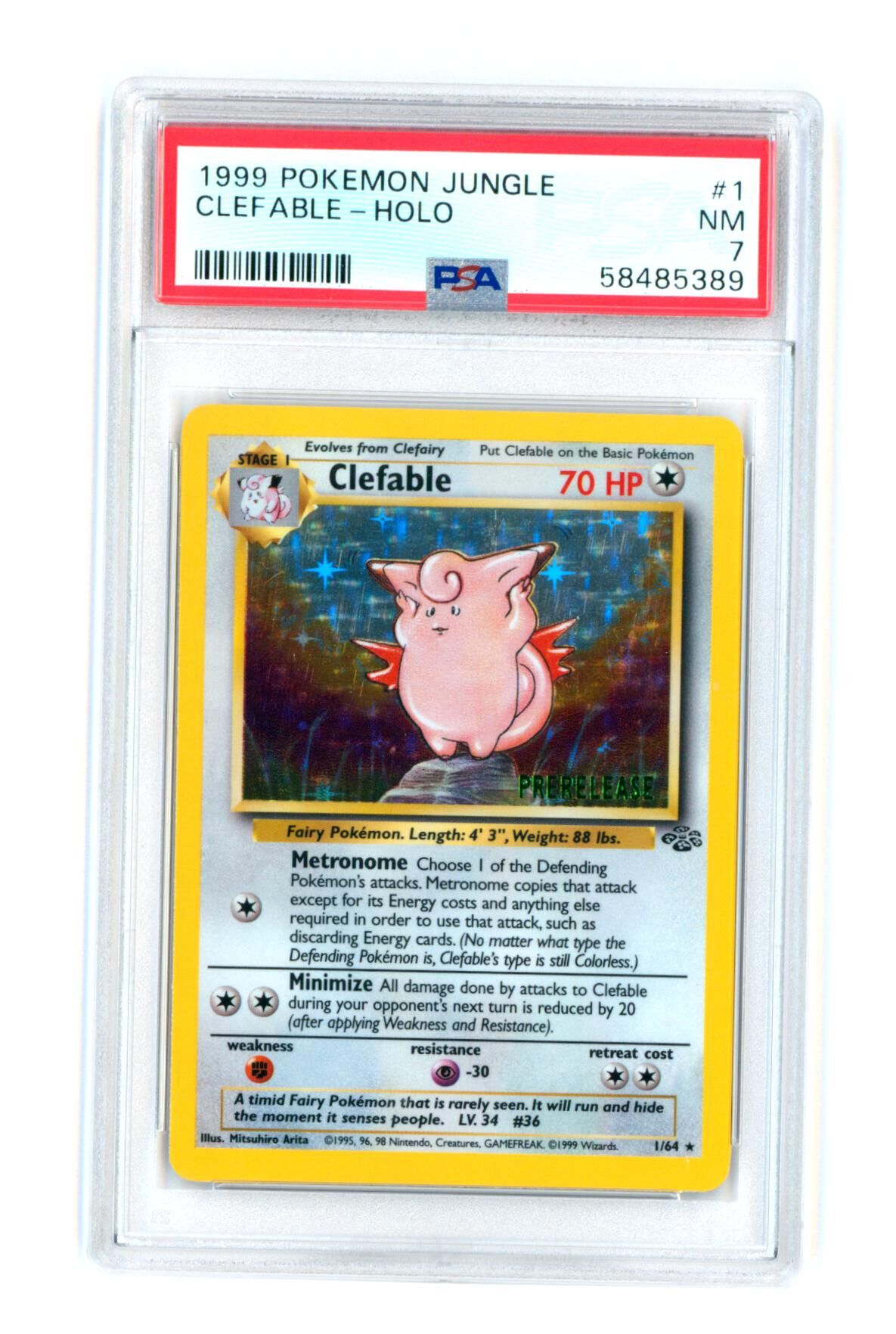 clefable-1-64-jungle-prerelease-holo-psa-7-nm-pokemon-58485389 Clefable 1/64 - Jungle - Prerelease Holo - PSA 7 NM - Pokémon