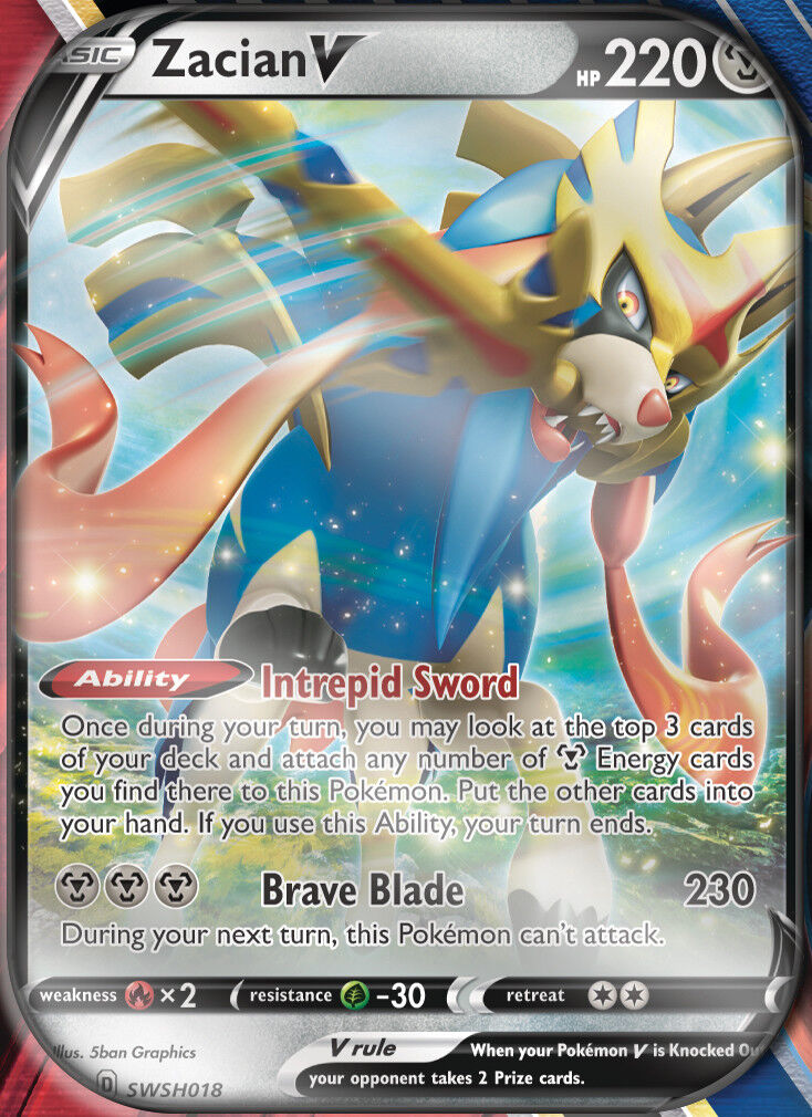 Pokémon Sword & Shield Zacian-V Tin Box - EN