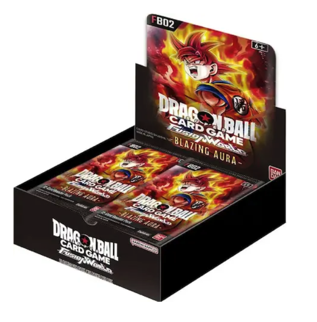 Fusion World Blazing Aura (FB02) Booster Display (24) - Dragonball Super Card Game - EN Fusion World Blazing Aura (FB02) Booster Display (24) - Dragonball Super Card Game - EN