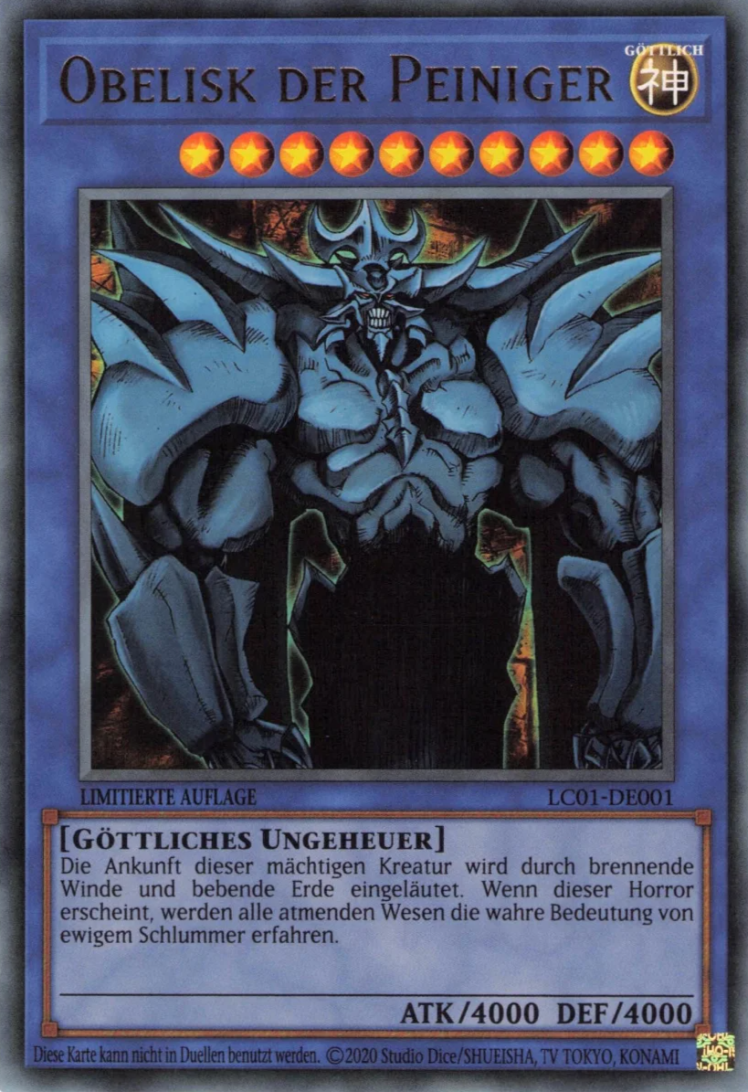 Obelisk der Peiniger - LC01-DE001 - Ultra Rare Obelisk der Peiniger - LC01-DE001 - Ultra Rare