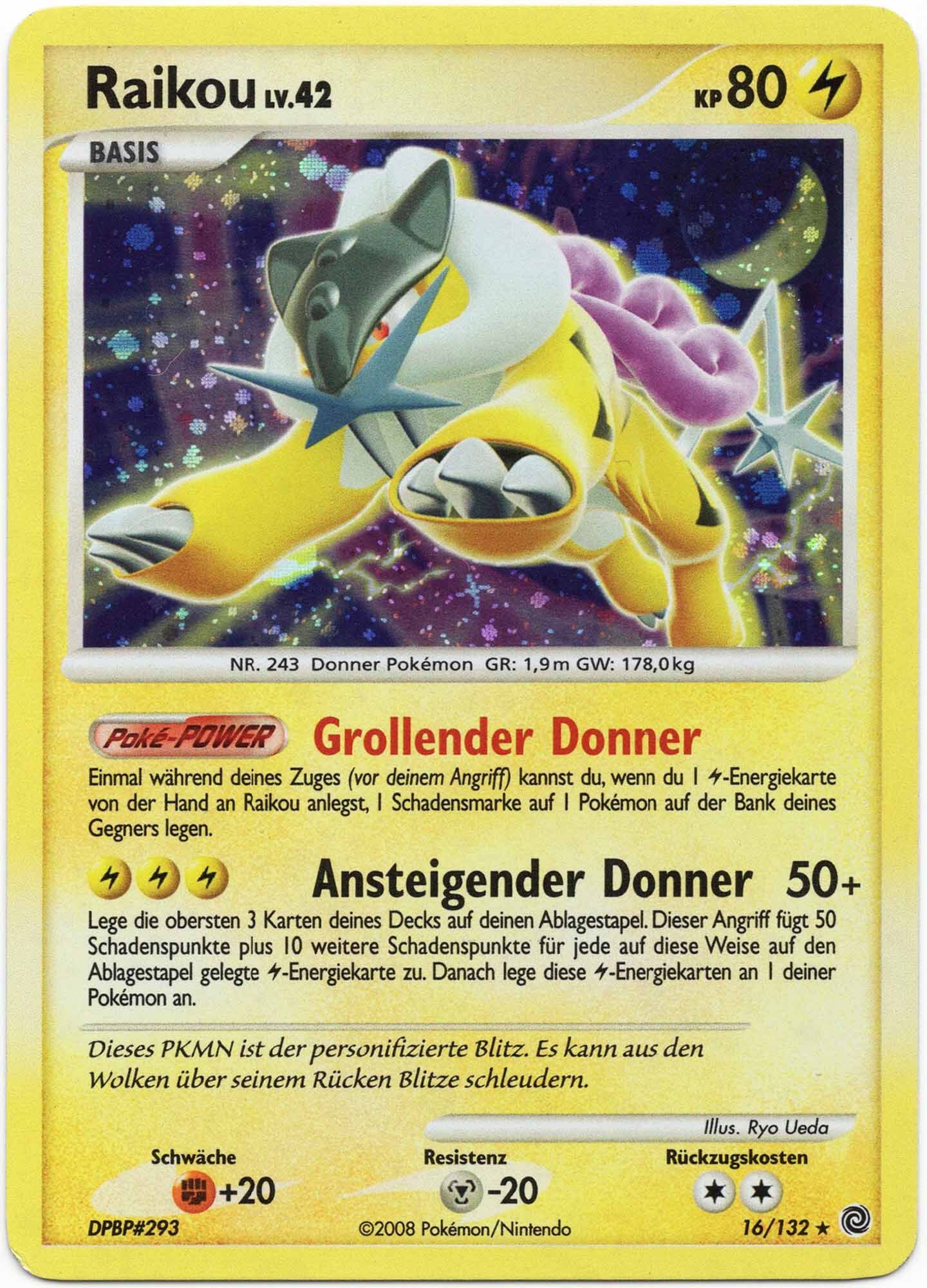 raikou-lv-42-16-132-poke-mon-tcg-lightly-played Raikou LV.42 - 16/132 - Pokémon TCG (Lightly Played)