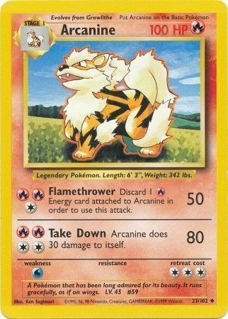 Arcanine - 23/102 - Unlimited - EN Arcanine - 23/102 - Unlimited - EN
