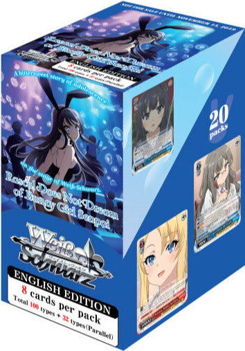 rascal-does-not-dream-of-bunny-girl-senpai-reprint-booster-display-weiss-schwarz-tcg-enranted-as-a-slime-vol-1-booster-display-weiss-schwarz-tcg-en-15811 Rascal Does Not Dream of Bunny Girl Senpai Reprint Booster Display - Weiss Schwarz TCG - EN