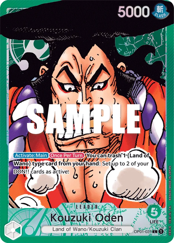 Kouzuki Oden - OP01-031 - Alternate Art - JP