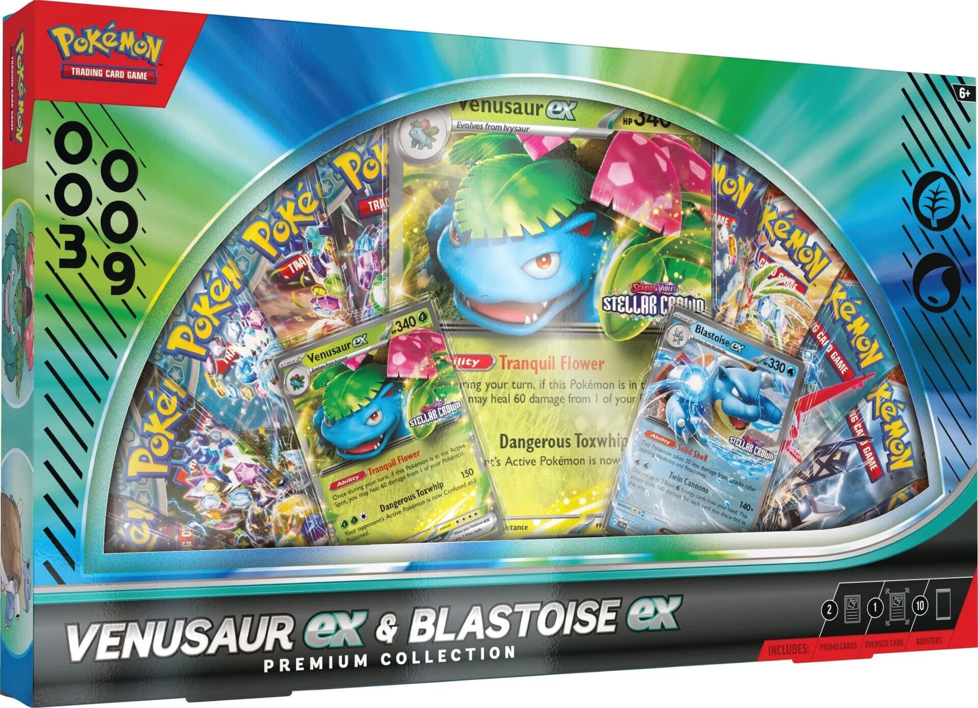 Pokémon TCG: Venusaur ex & Blastoise ex Premium Collection - EN
