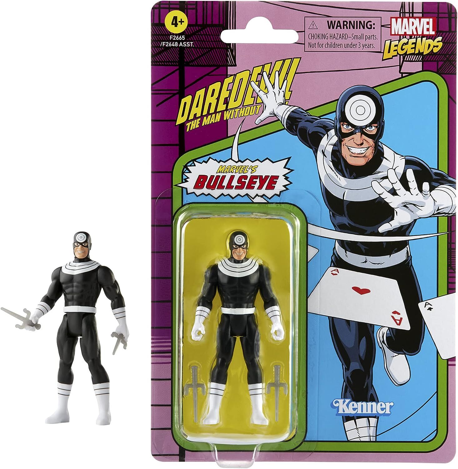 Marvel Legends Retro 375 Collection Bullseye Actionfigur - 9.5 cm