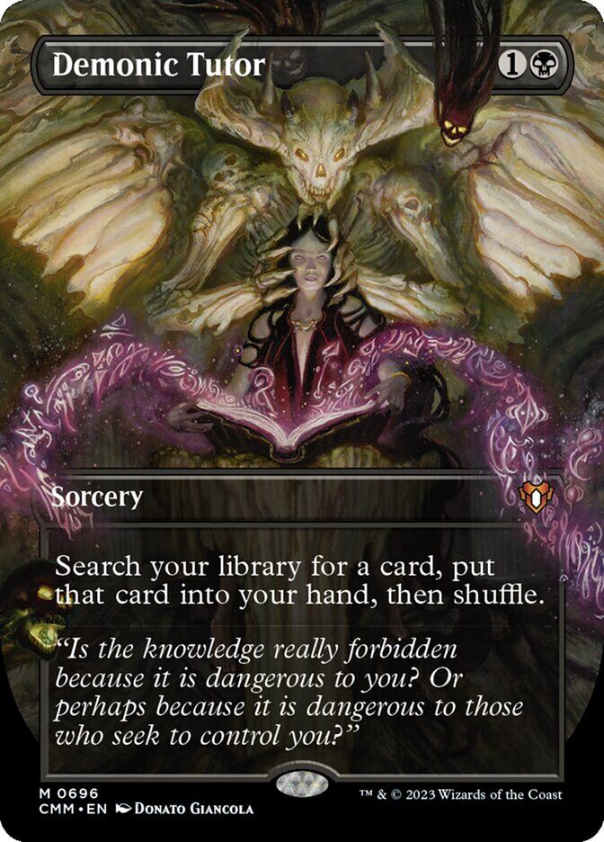 Demonic Tutor - CMM 696 - Foil - EN - NM