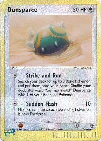 Dunsparce - 60/100 - Reverse Holo - EN Dunsparce - 60/100 - Reverse Holo - EN
