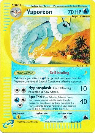 Vaporeon - 33/144 - Reverse Holo - EN