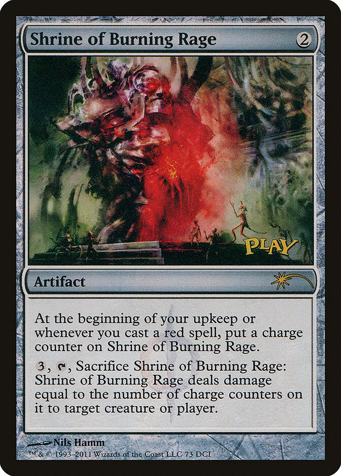 Shrine of Burning Rage - WPN Promo Holo - MTG - Near Mint - EN