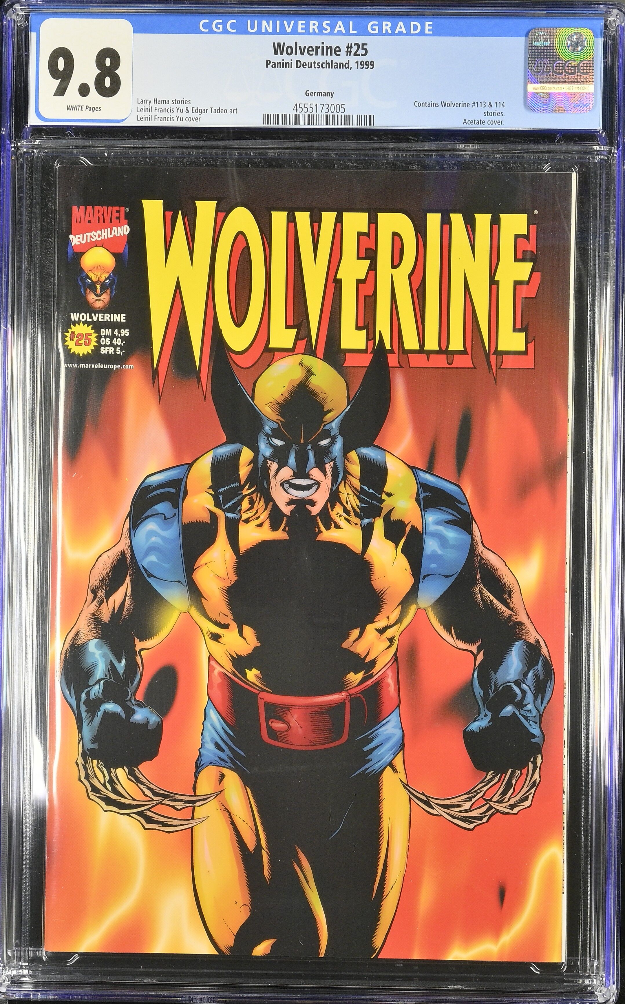 Wolverine #25 CGC 9.8 Top Pop! Wolverine #25 CGC 9.8 Top Pop!