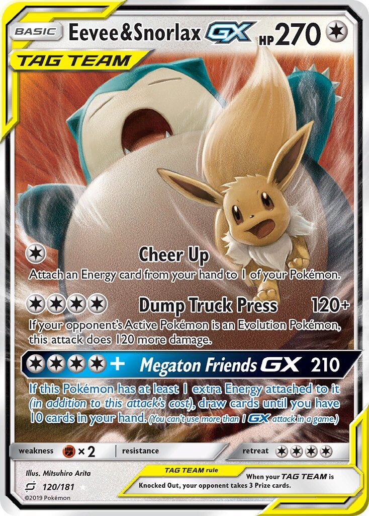 Eevee & Snorlax-GX - 120/181 - EN Eevee & Snorlax-GX - 120/181 - EN