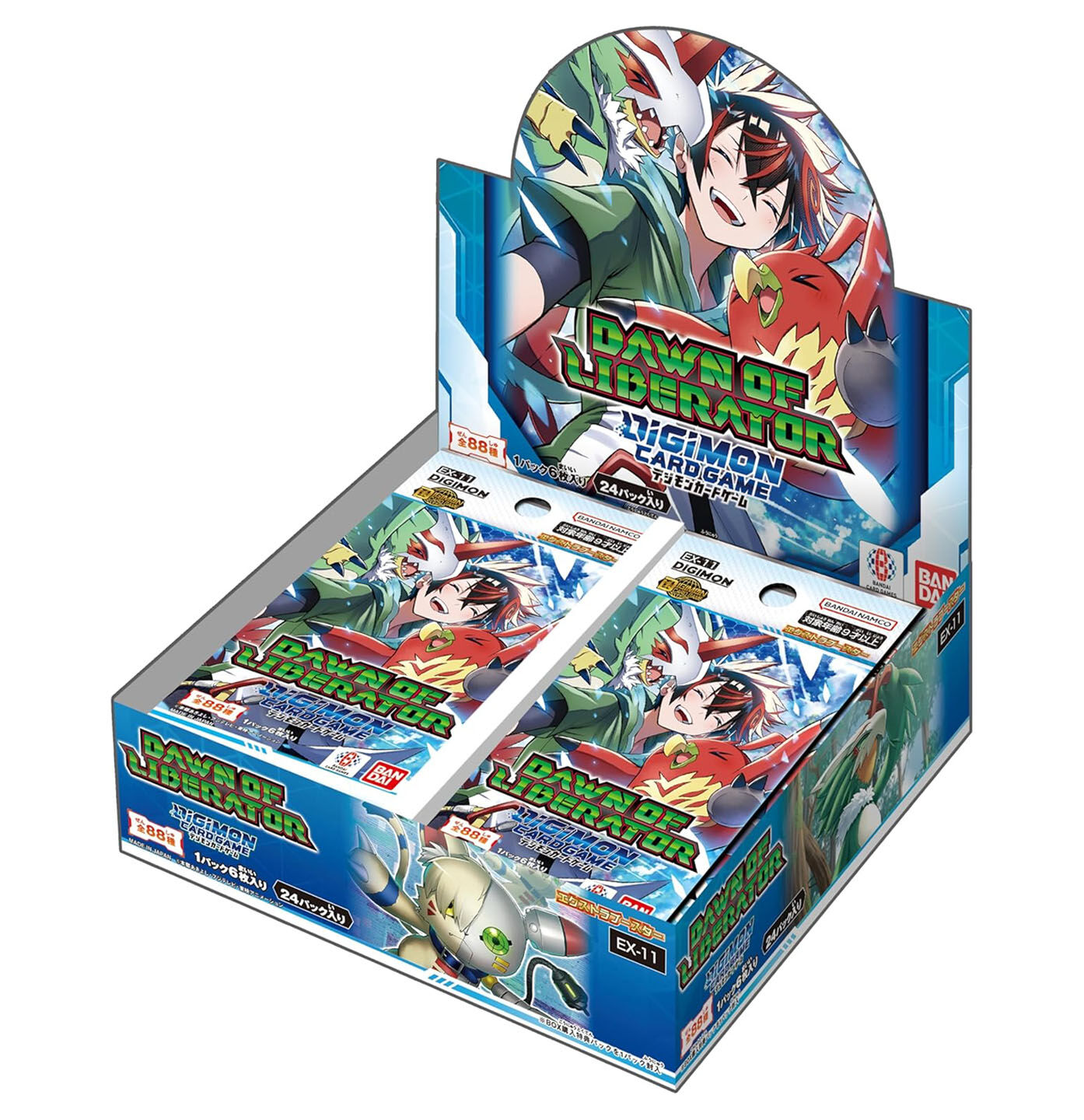 Dawn of Liberator EX-11 Extra Booster Display (24 Packs)- Digimon Card Game - EN Dawn of Liberator EX-11 Extra Booster Display (24 Packs)- Digimon Card Game - EN