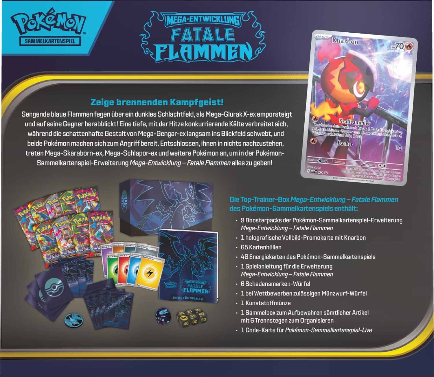 Pokémon TCG: Mega Entwicklung Fatale Flammen Elite Trainer Box - DE
