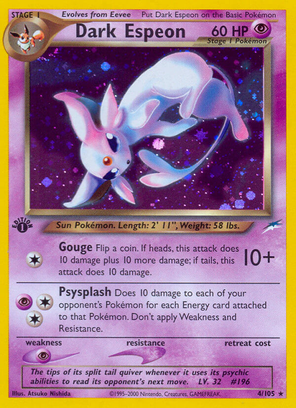 Dark Espeon - 4/113 - 1st Edition - EN Dark Espeon - 4/113 - 1st Edition - EN