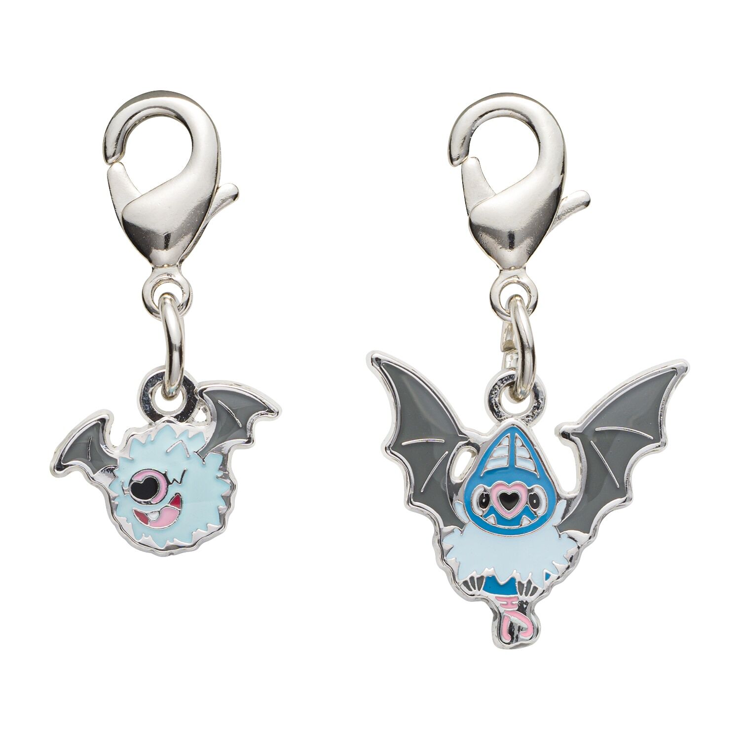 Pokemon Center - Woobat, Swoobat Schlüsselanhänger - 2 Stück Pokemon Center - Woobat, Swoobat Schlüsselanhänger - 2 Stück