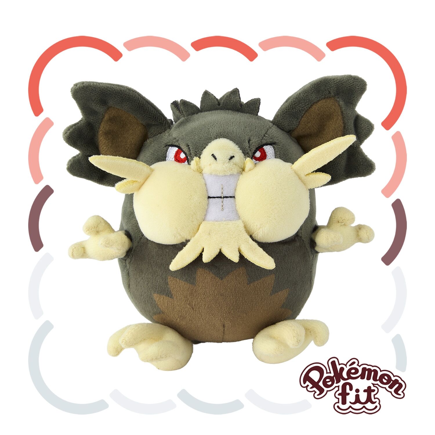 Raticate (Alolan Form) Sitting Cuties Plush - 17.0 cm