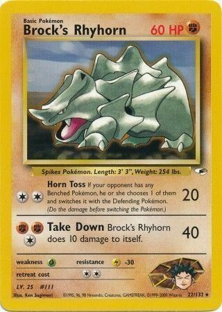 Brock’s Rhyhorn - 22/132 - Unlimited - EN Brock’s Rhyhorn - 22/132 - Unlimited - EN