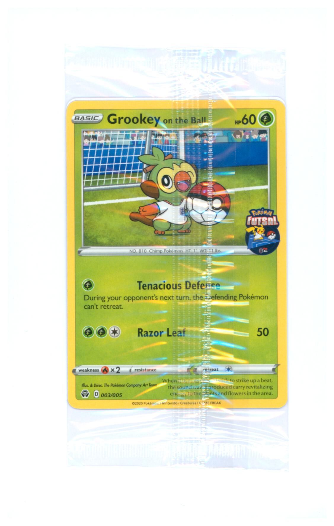 Grookey On The Ball 003/005 - Futsal Promo Sealed - Pokémon TCG