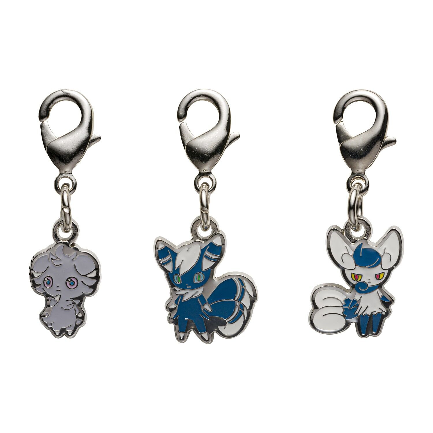 Pokemon Center - Espurr, Meowstic Schlüsselanhänger - 3 Stück Pokemon Center - Espurr, Meowstic Schlüsselanhänger - 3 Stück