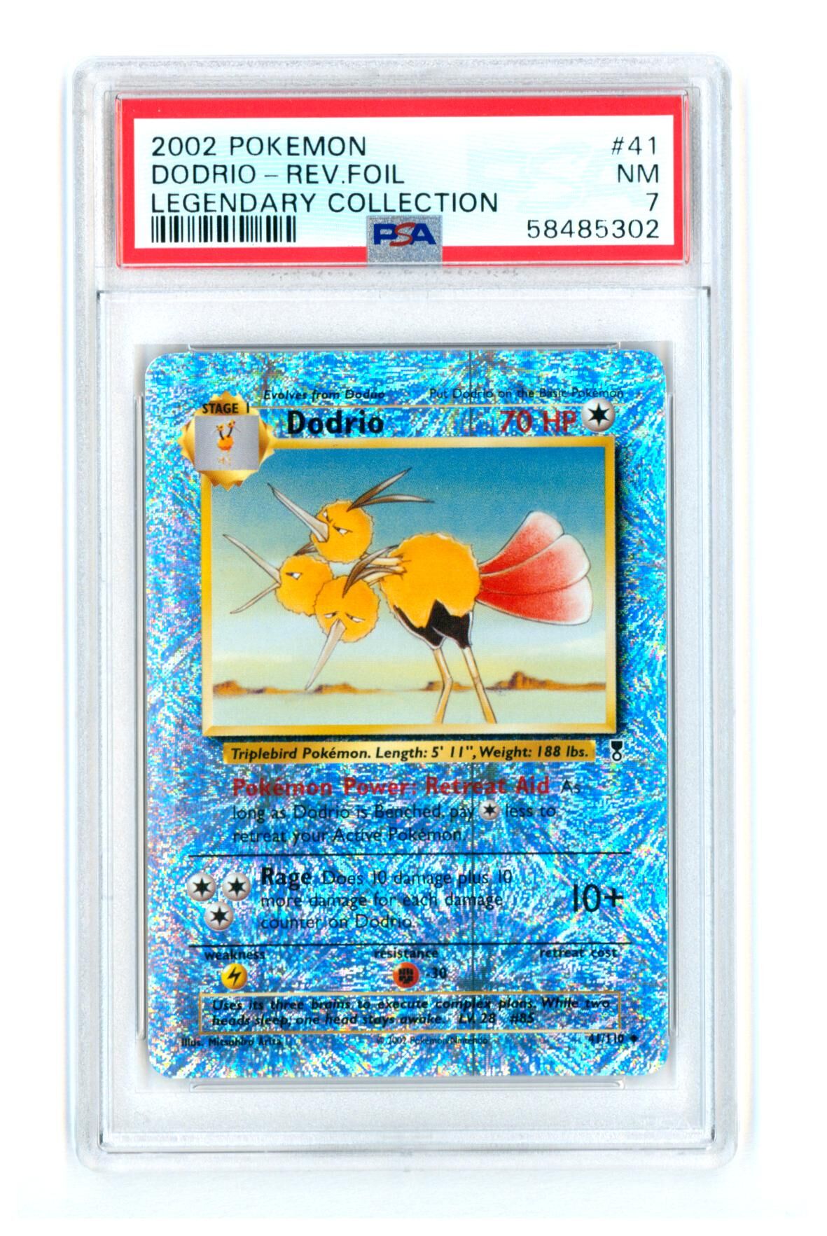 Dodrio 41/110 - Legendary Collection - Reverse Holo - PSA 7 NM - Pokémon