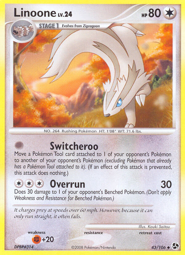 Linoone - 43/106 - Reverse Holo - EN Linoone - 43/106 - Reverse Holo - EN