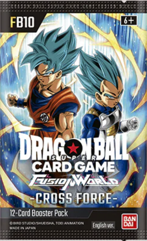 Fusion World Cross Force (FB10) Booster Pack - Dragonball Super Card Game - EN Fusion World Cross Force (FB10) Booster Pack - Dragonball Super Card Game - EN