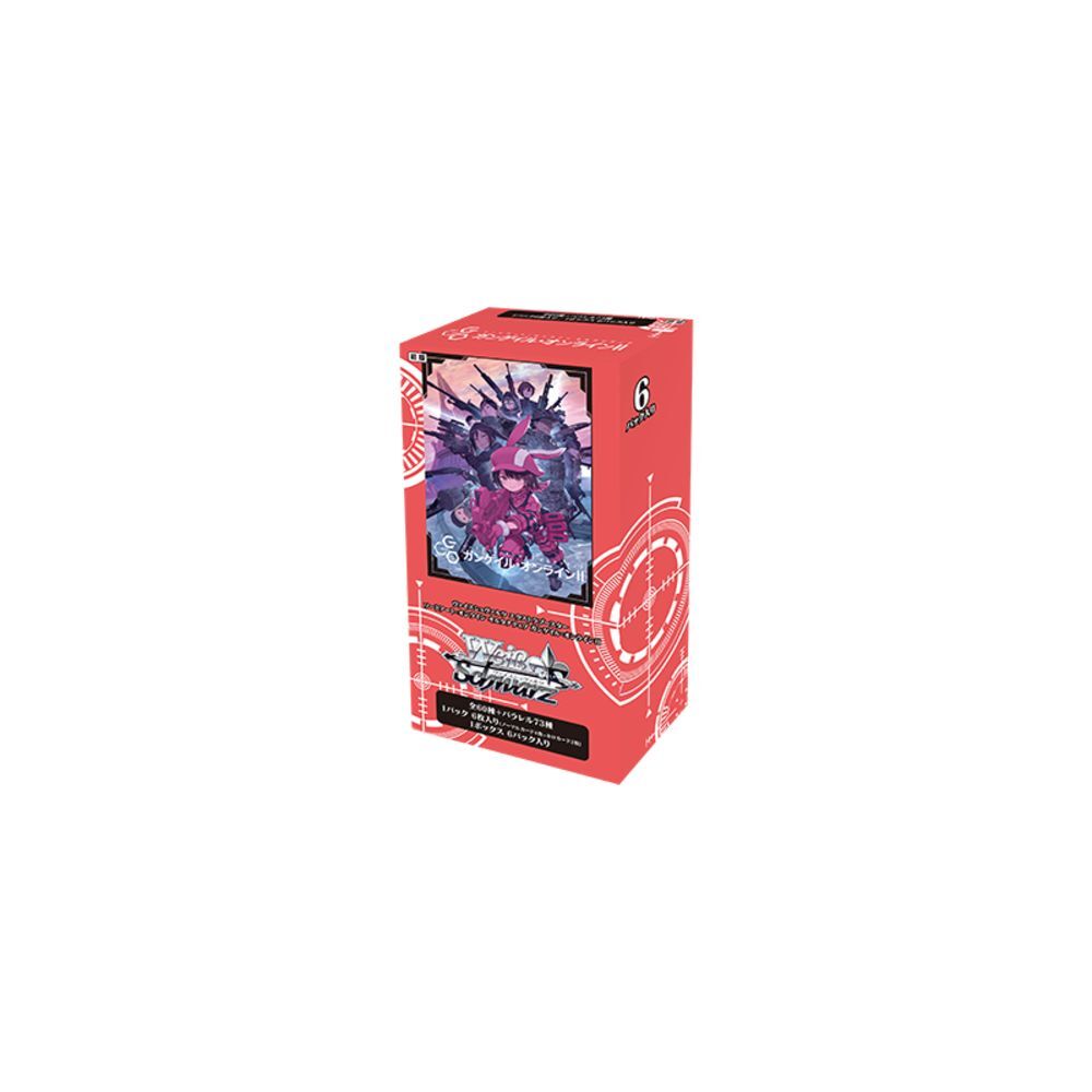 Sword Art Online Alternative Gun Gale Online II Extra Booster Display (6 Packs)- Weiss Schwarz TCG - JP Sword Art Online Alternative Gun Gale Online II Extra Booster Display (6 Packs)- Weiss Schwarz TCG - JP