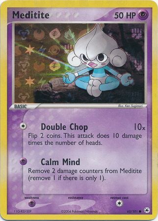 Meditite - 65/101 - Reverse Holo - EN Meditite - 65/101 - Reverse Holo - EN
