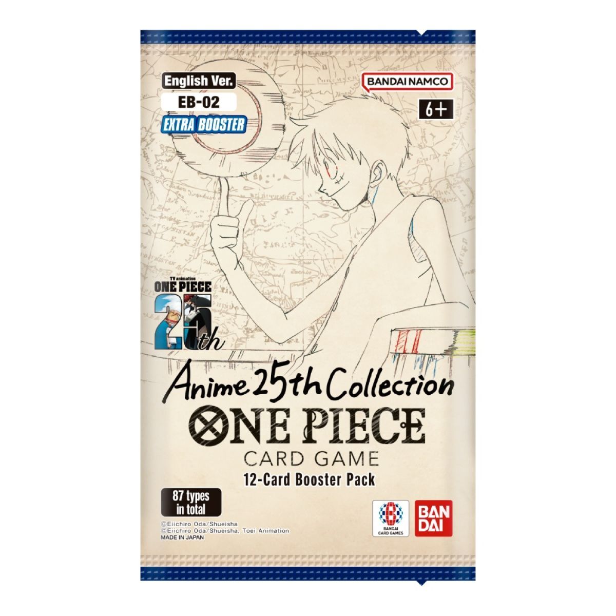 Memorial Anime 25th Collection - Extra Booster Pack EB-02 - One Piece Card Game - EN Memorial Anime 25th Collection - Extra Booster Pack EB-02 - One Piece Card Game - EN
