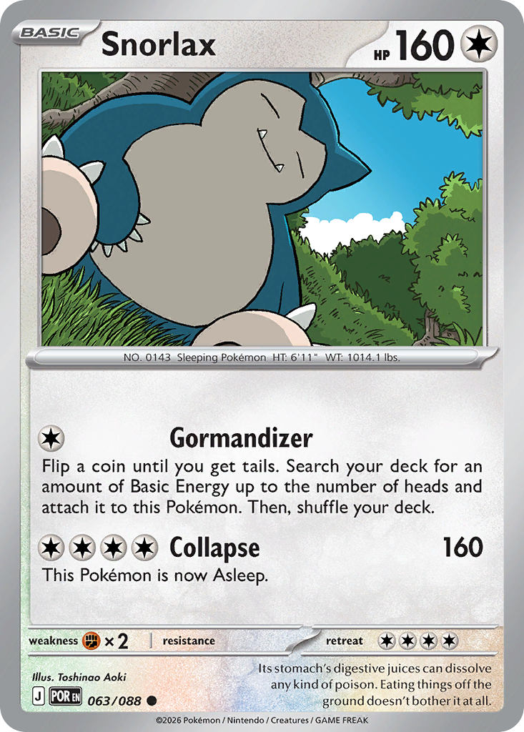 Snorlax - 063/088 - EN Snorlax - 063/088 - EN