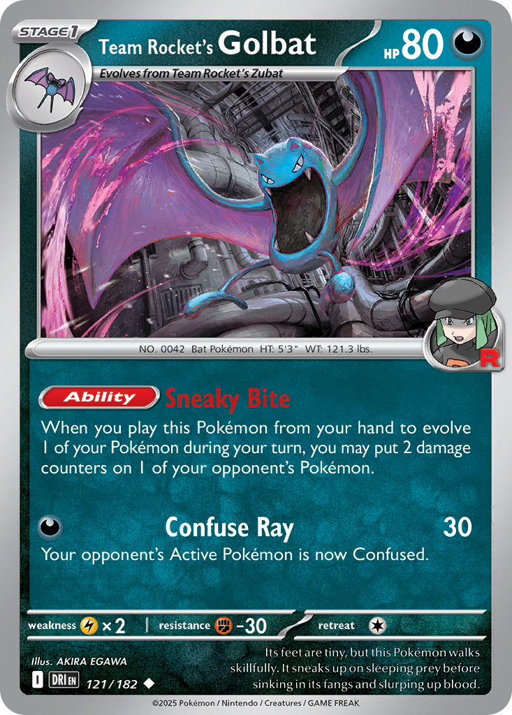 Team Rocket’s Golbat - 121/182 - EN