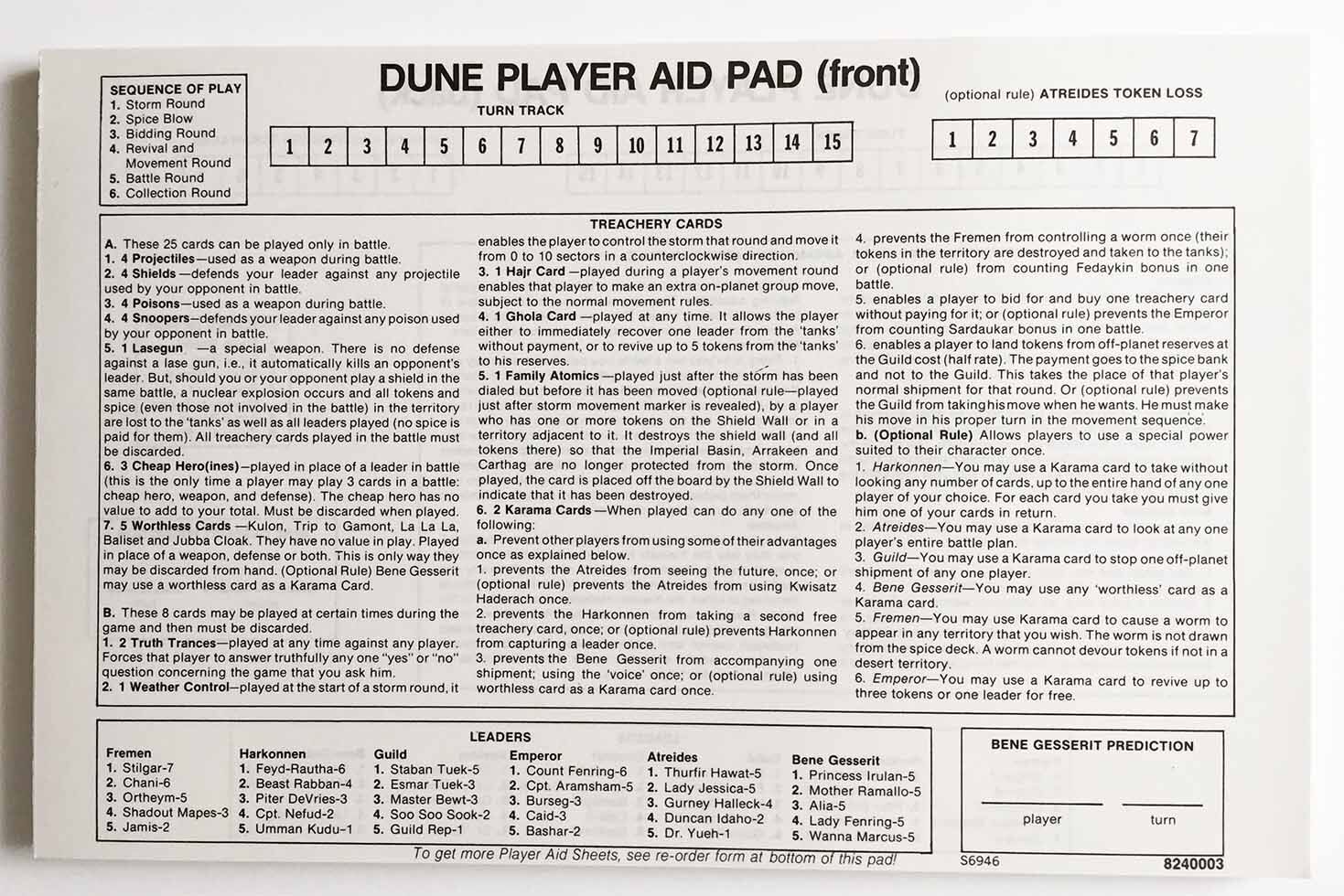 Dune Game 1979