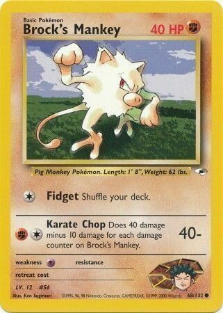 Brock’s Mankey - 68/132 - Unlimited - EN