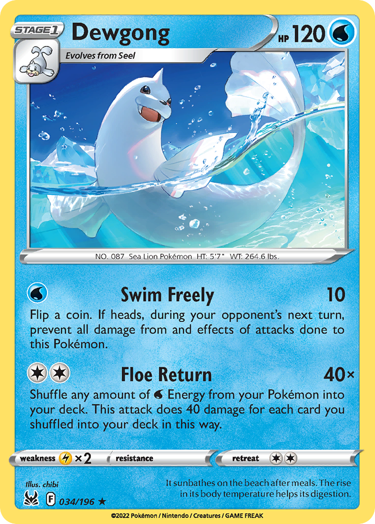 Dewgong - 034/217 - EN Dewgong - 034/217 - EN